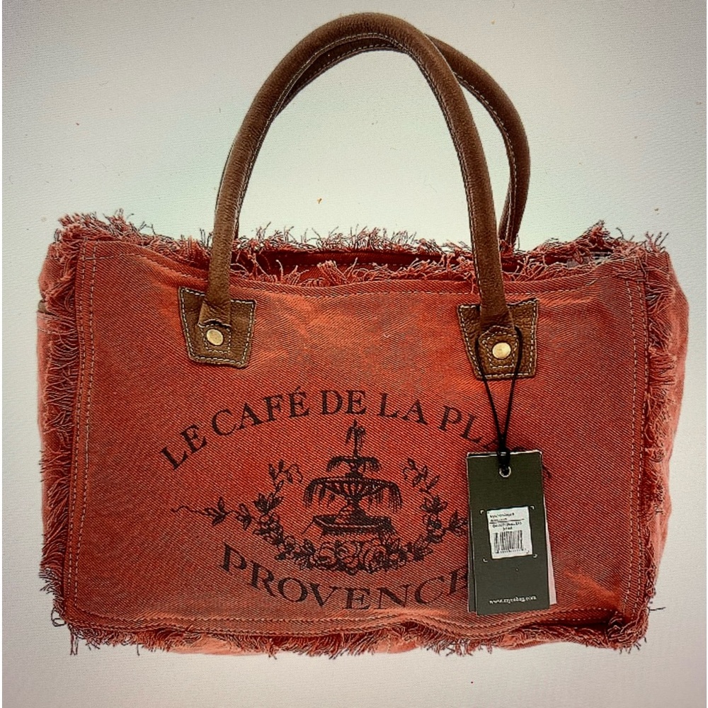 Myra Vintage Style Tote Bag - Picture 3 of 10